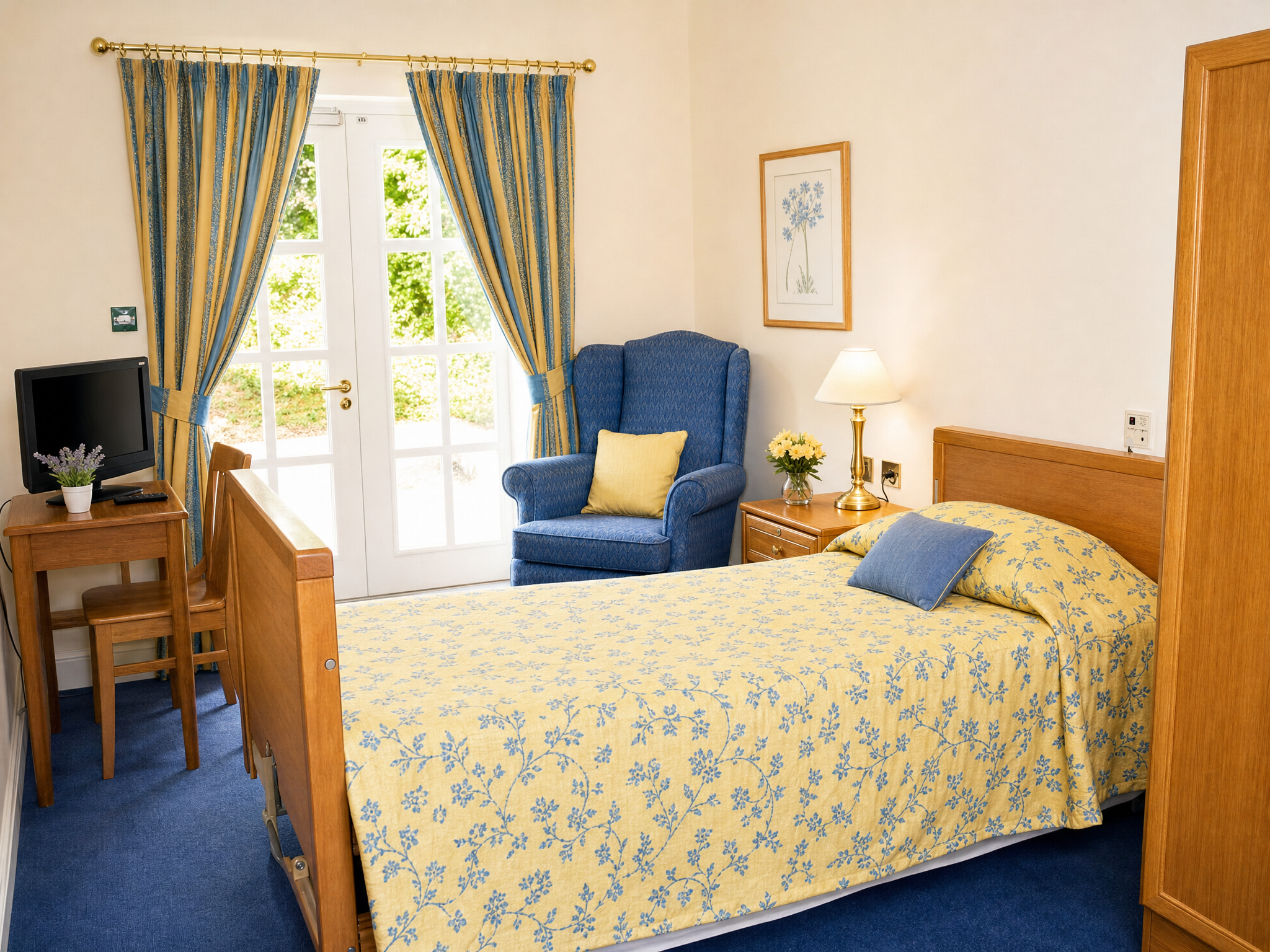 A bedroom at Aldridge Court Nursing Home